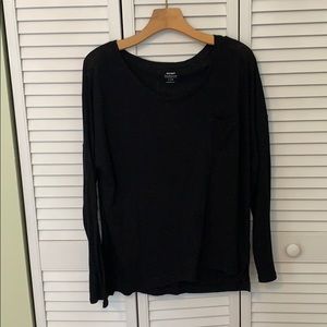 Old Navy Black Boyfriend Shirt